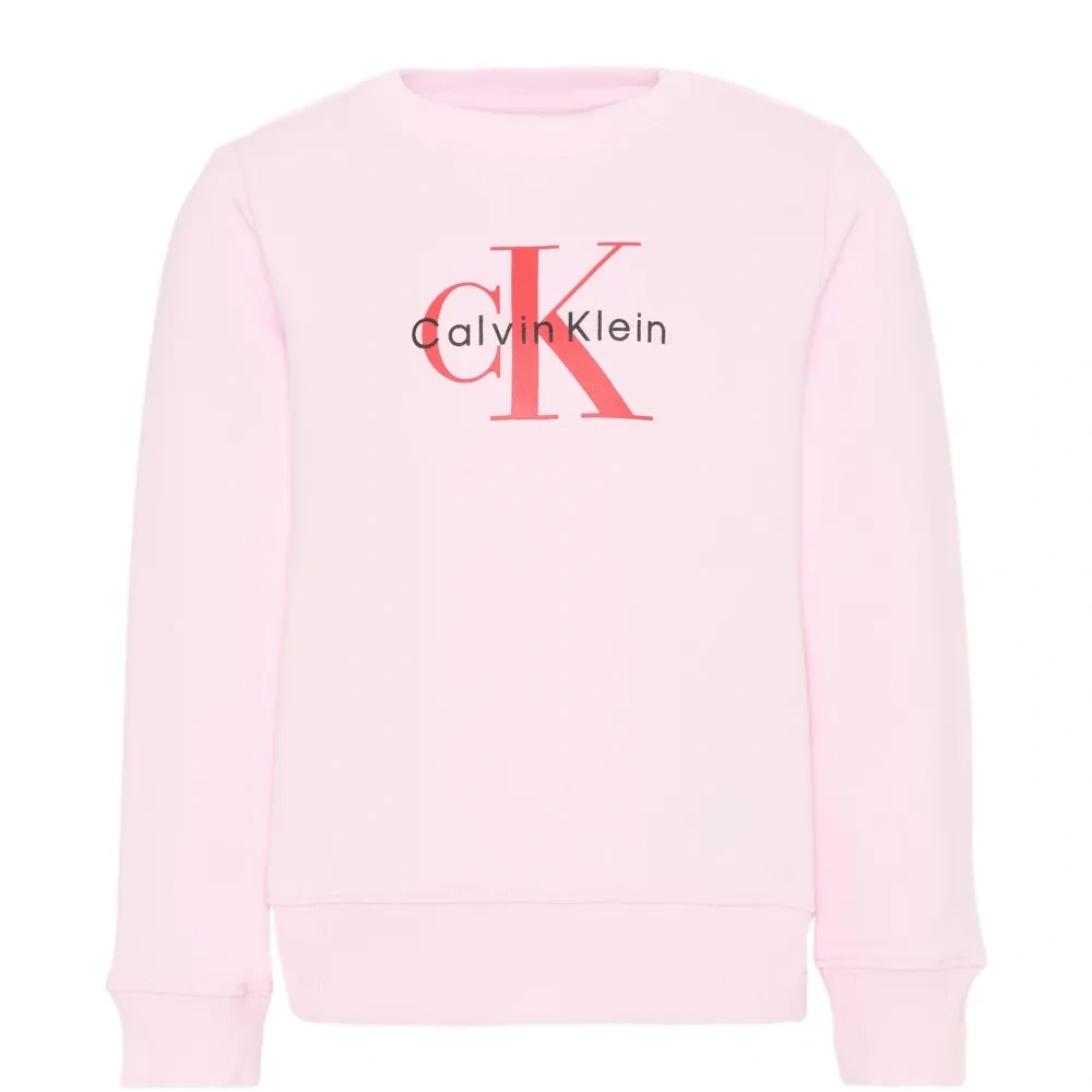 Свитшот с логотипом и круглым вырезом