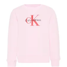 Свитшот с логотипом и круглым вырезом