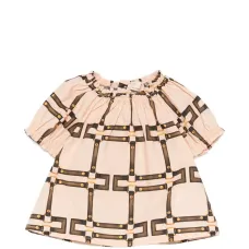 Комплект с блузой с геометрическим узором