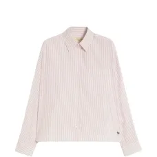 Рубашка в полоску с карманом