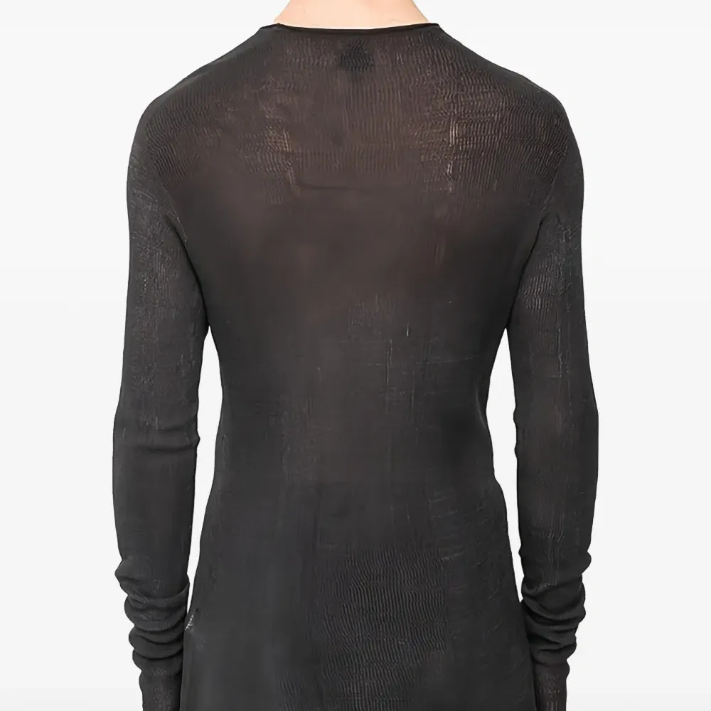 Вязаная футболка с длинными рукавами