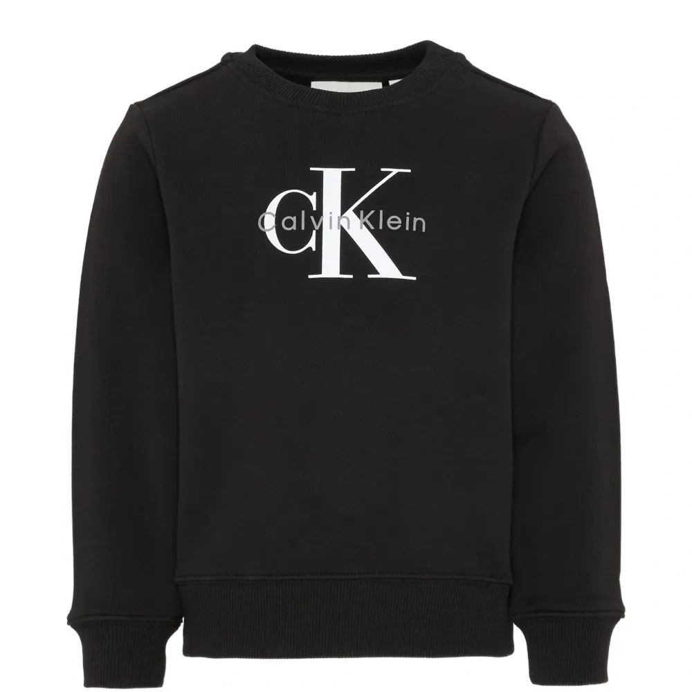 Свитшот с логотипом и круглым вырезом