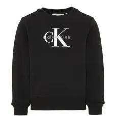 Свитшот с логотипом и круглым вырезом