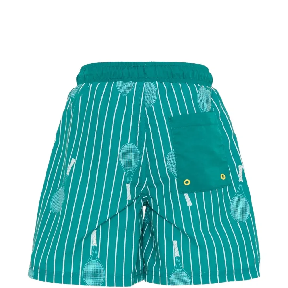 Плавки в полоску в теннисном стиле