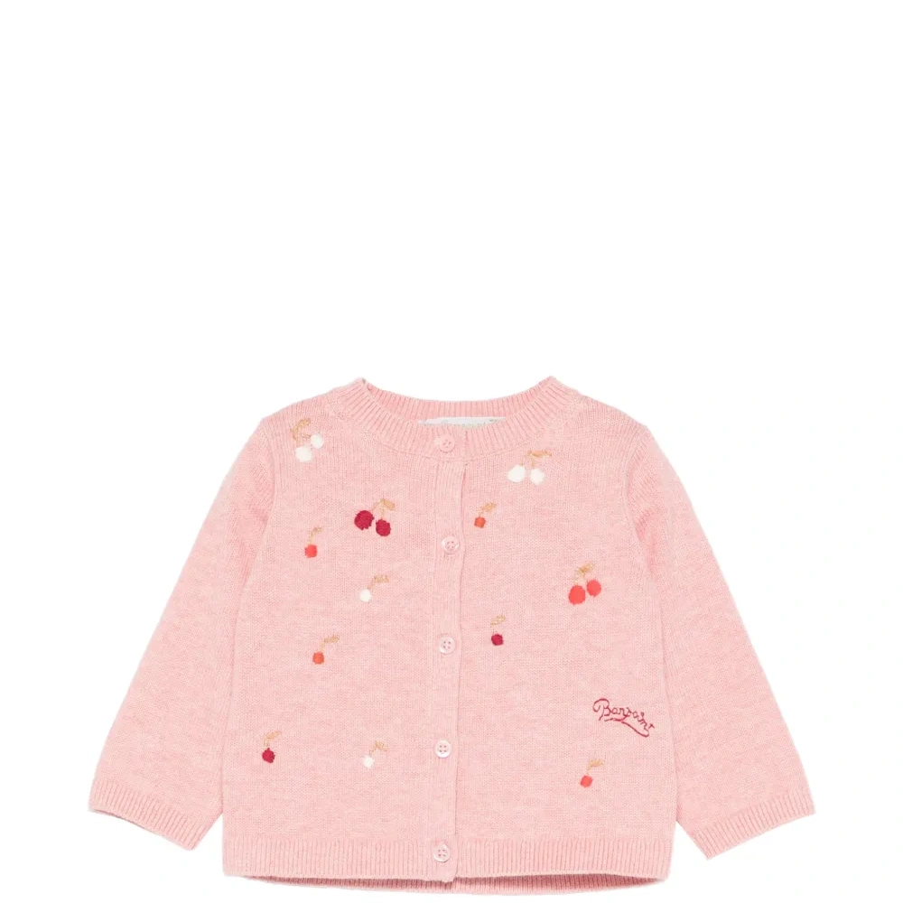 Кардиган с вышивкой в виде вишен