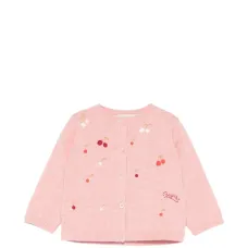 Кардиган с вышивкой в виде вишен