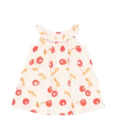 Платье Niniki с оборками и вишнёвым принтом