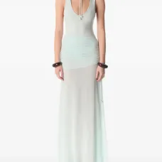 Боди без рукавов с галстуком на шее