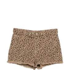 Шорты с леопардовым принтом