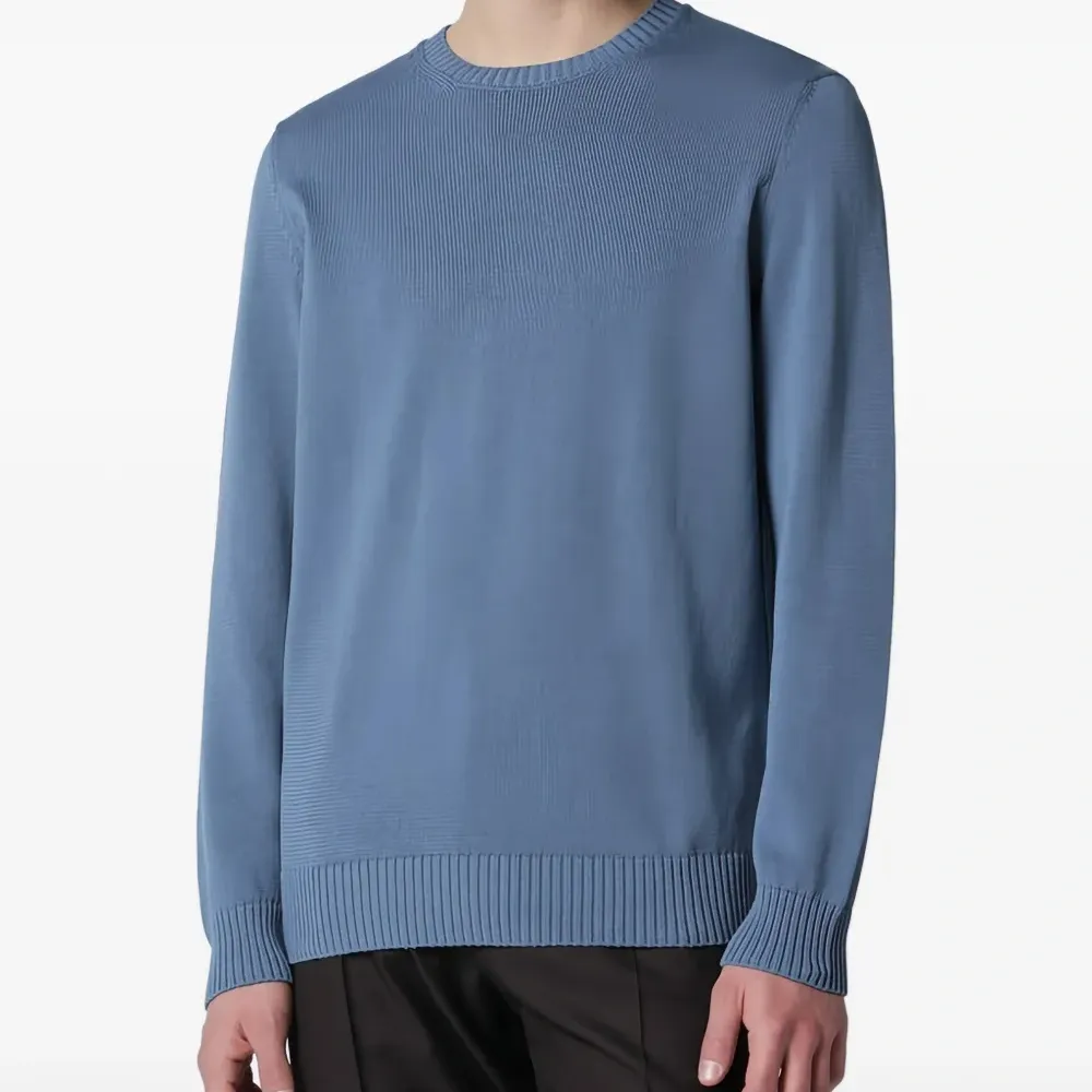 Джемпер с длинными рукавами и круглым вырезом