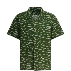 Рубашка с узором на пуговицах