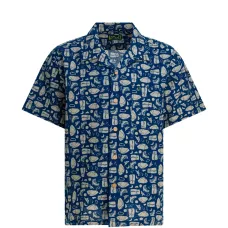 Рубашка с застёжкой на пуговицы и узором