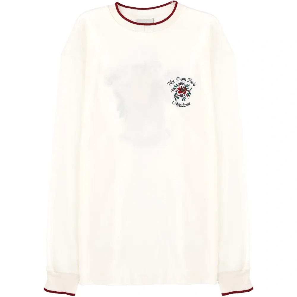 Футболка с длинными рукавами и вышивкой