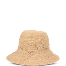 Шляпа из рафии с бантом