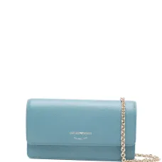 Клатч из кожи с цепочкой