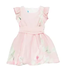 Платье с рюшами и цветочным принтом Платье с рюшами и цветочным принтом