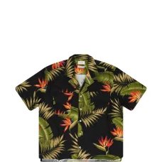 Рубашка с принтом на пуговицах