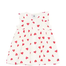 Комплект с платьем в сердечках