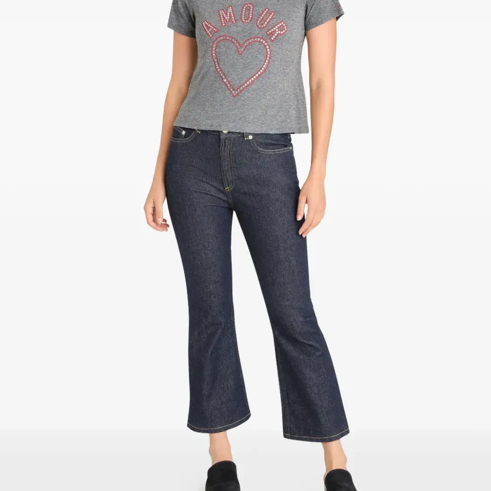 Укороченная футболка Crystal Amour Heart