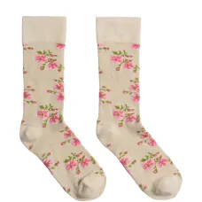 Длинные носки с цветочным узором