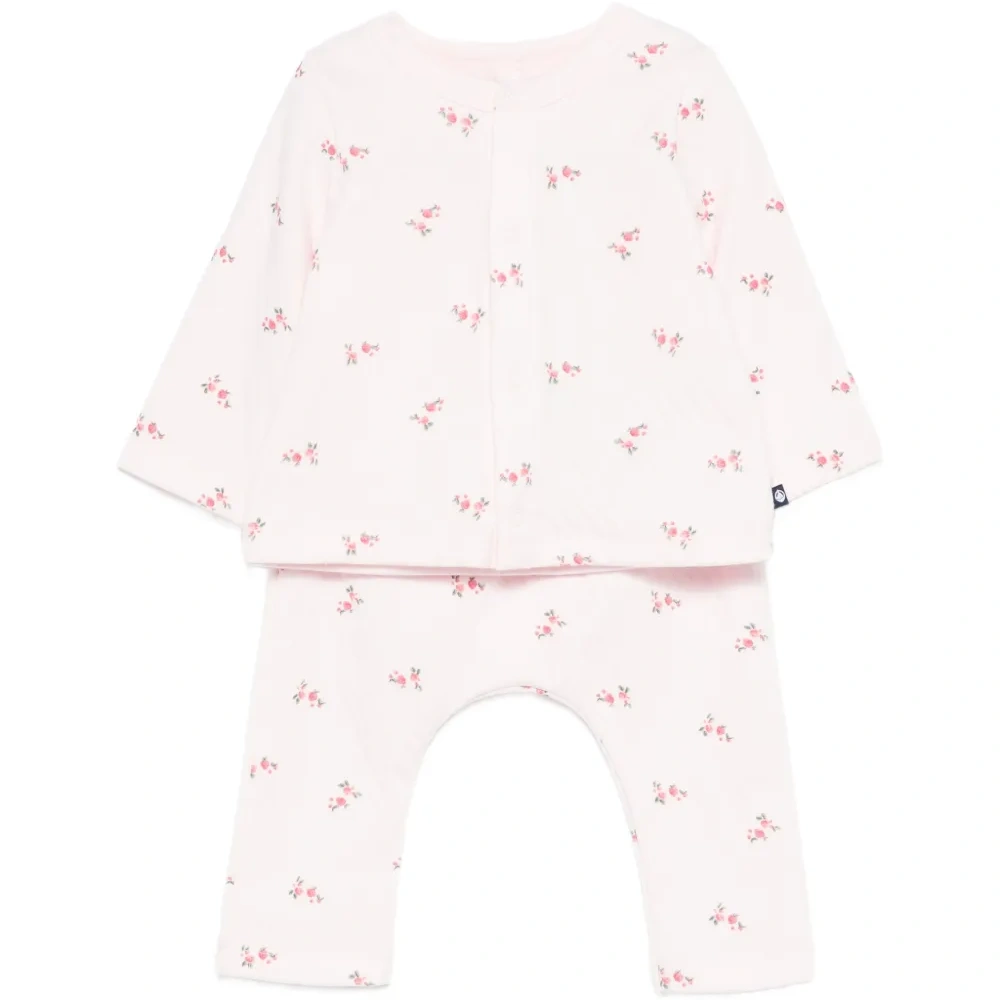 Костюм с брюками с цветочным принтом