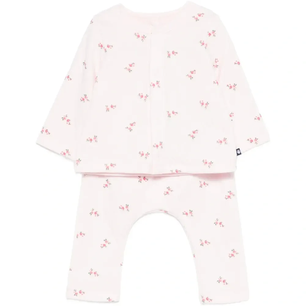 Костюм с брюками с цветочным принтом