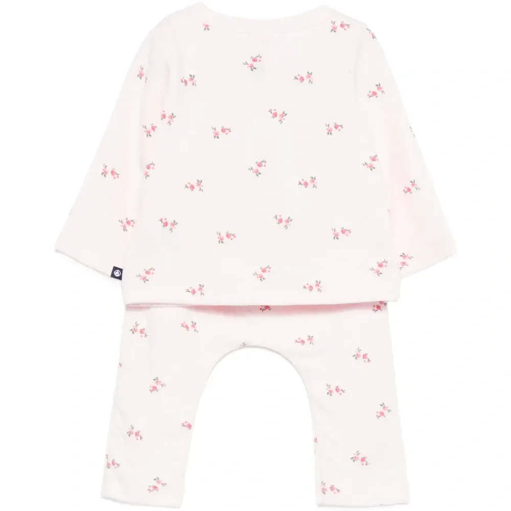 Костюм с брюками с цветочным принтом