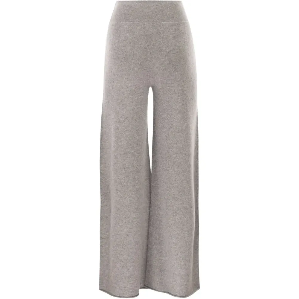 Кашемировые брюки-палаццо