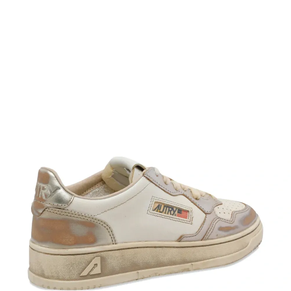 Кожаные кроссовки с логотипом Medalist