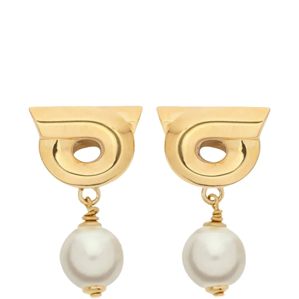 Серьги с подвесками в виде жемчужин Gancini