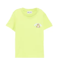 Футболка с принтом логотипа и мишкой Футболка с принтом логотипа и мишкой