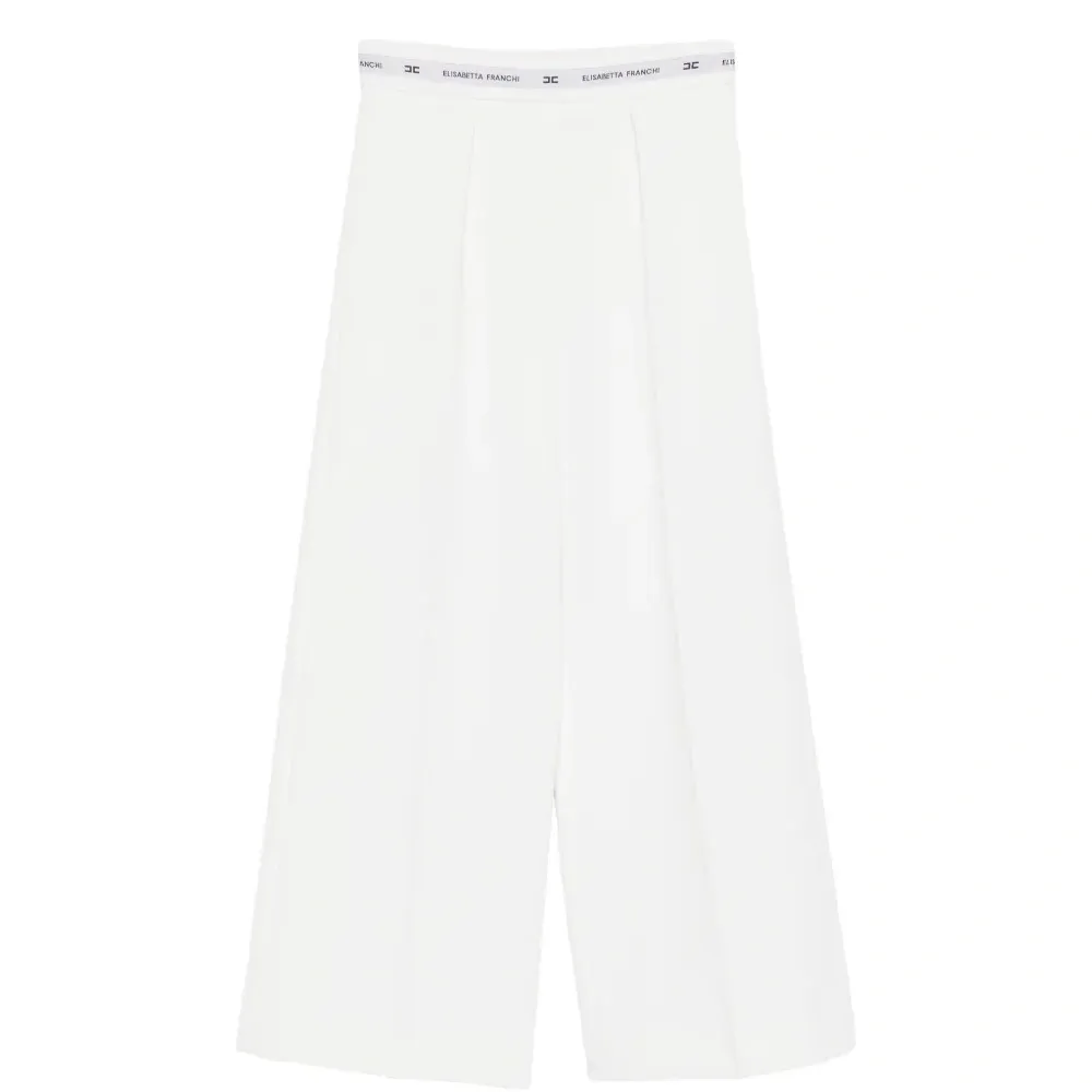 Брюки с поясом с логотипом Брюки с поясом с логотипом