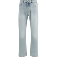 Джинсы прямого кроя с нашивкой-логотипом