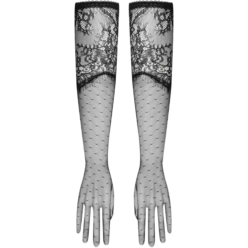 Кружевные перчатки Gants opéra в горошек Кружевные перчатки Gants opéra в горошек