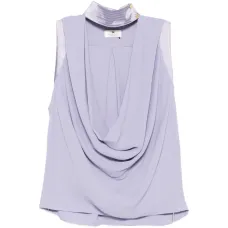 Блузка с воротником-хомутом