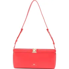 Сумка-сэтчел из лакированной кожи с металлической фурнитурой Сумка-сэтчел из лакированной кожи с металлической фурнитурой