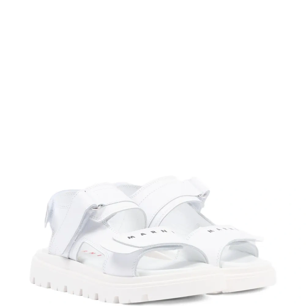 Сандалии с логотипом на ремешке