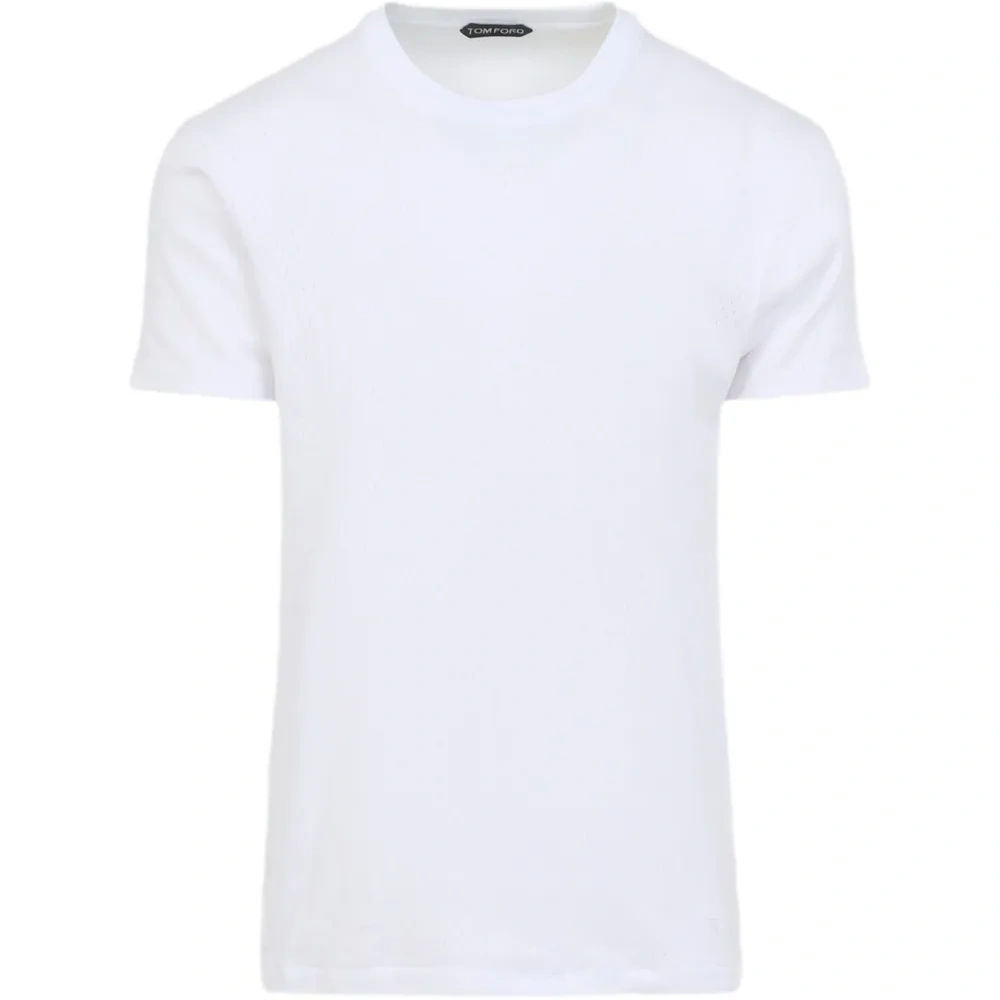 Футболка с круглым вырезом и короткими рукавами