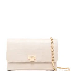 Сумка-сэтчел с тиснением и отделкой цепью Сумка-сэтчел с тиснением и отделкой цепью