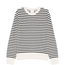 Вязаный полосатый свитер