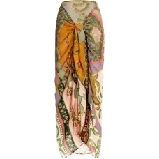 Парео с цветочным принтом Marine Aura