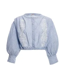 Блузка в полоску с батиком от Isolda