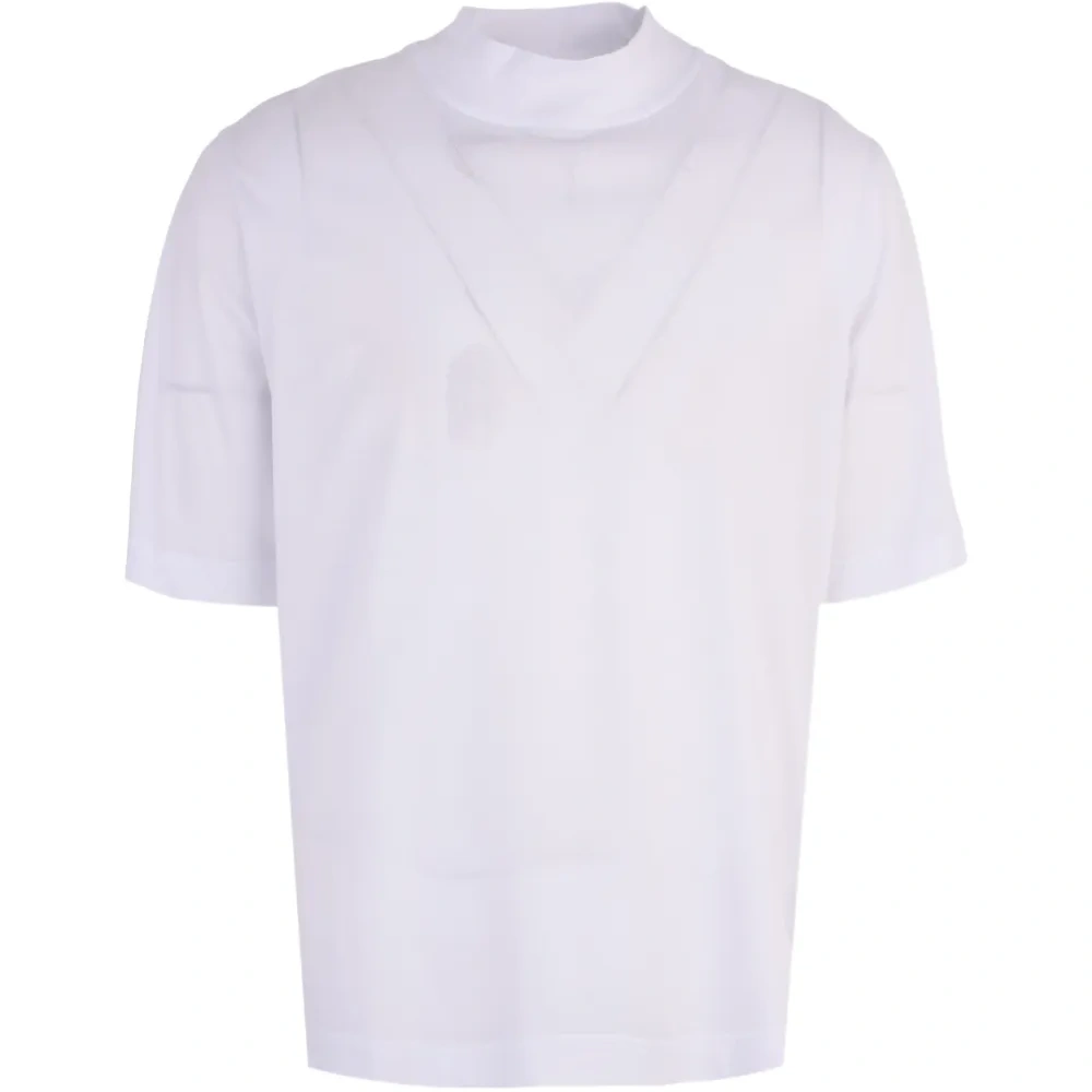 Футболка с короткими рукавами и воротником-стойкой