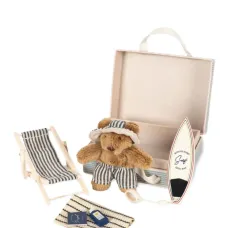 Игрушка-медвежонок в полосатой шапке Игрушка-медвежонок в полосатой шапке