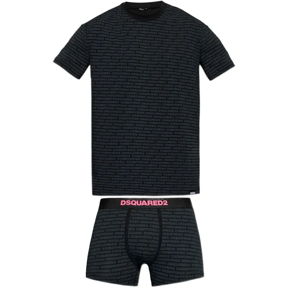 Комплект: футболка и боксёры с логотипом