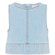 Блузка с отделкой люверсами