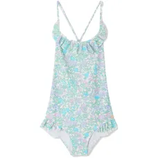 Купальник с кружевным цветочным принтом