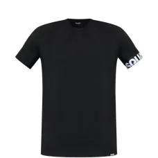 Футболка с отделкой рукавов