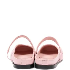 Балетки с логотипной лямкой