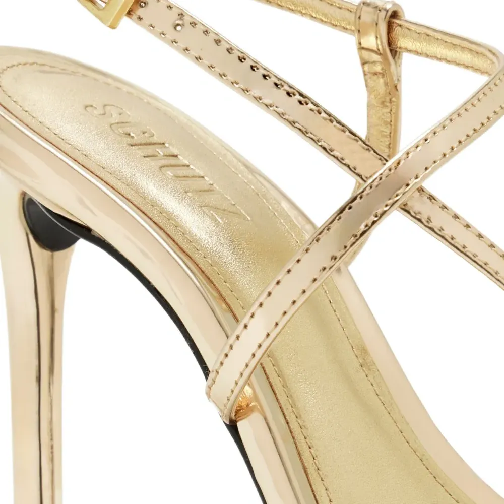 Металлические сандалии цвета лазури